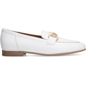 No Stress leren loafers wit