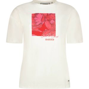 Raizzed T-shirt met printopdruk wit/roze