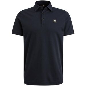 Vanguard regular fit polo met logo donkerblauw