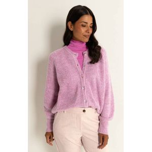 CLAUDIA BY CLAUDIA STRÄTER gebreid vest met wol violet