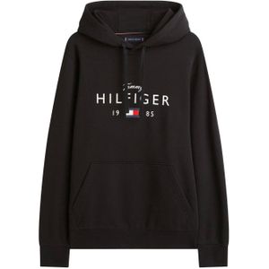 Tommy Hilfiger Mannen MERK LIEFDE BIG HILFIGER HOODIE MW0MW41427 Pullover Hoodie, ZWART, XS, Zwart (zwart), XS