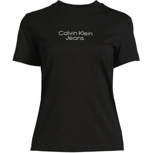 CALVIN KLEIN JEANS T-shirt met tekst zwart