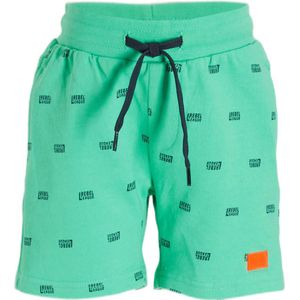 Orange Stars short Maik met all over print mintgroen