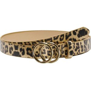 ONLY CARMAKOMA riem CARRASMI met panterprint bruin