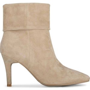 PS Poelman Hailey suede enkellaarzen beige