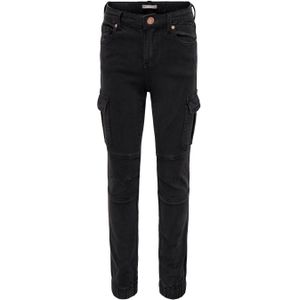 KIDS ONLY GIRL slim fit cargobroek KOGMISSOURI zwart