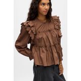 OBJECT Shirt 'OBJHOPE'  bruin