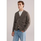 WE Fashion - Heren Slim Fit Vest - Wolmix