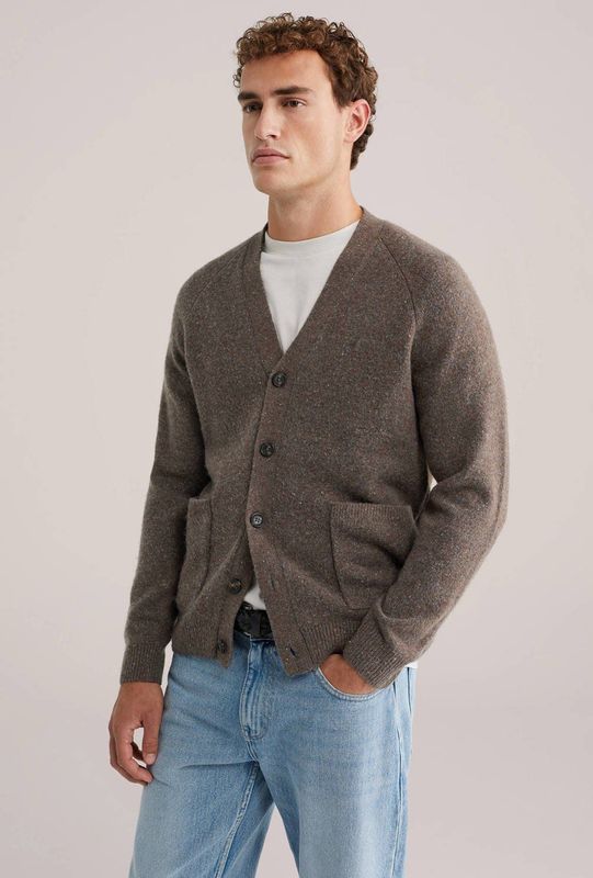 WE Fashion - Heren Slim Fit Vest - Wolmix