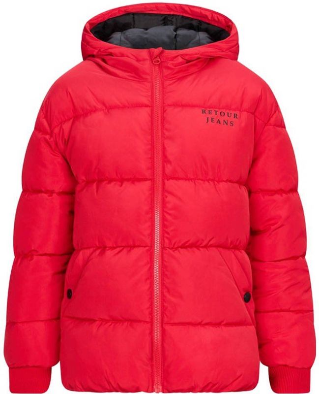 Retour Jeans - Gewatteerde Jas - Rood - Winterjas
