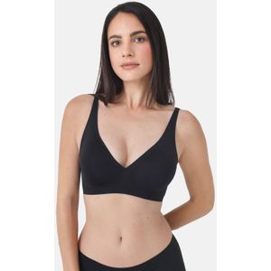 Sassa Mode seamless voorgevormde bh zonder beugel Bonded Micro zwart