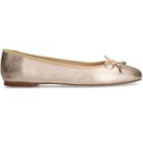 Manfield leren ballerina's goud