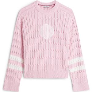 Tommy Hilfiger gestreepte trui lichtroze