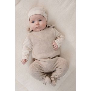 Little Dutch - Baby Shirt - Lange Mouw - Soft Beige Stripe