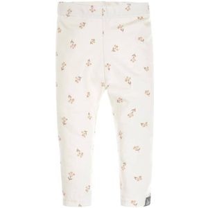 Babystyling baby gebloemde regular fit broek ecru/beige