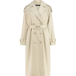 Expresso trenchcoat jas ecru