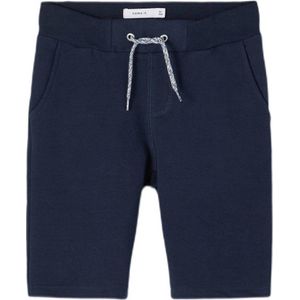 NAME IT KIDS slim fit sweatshort Honk met katoen donkerblauw