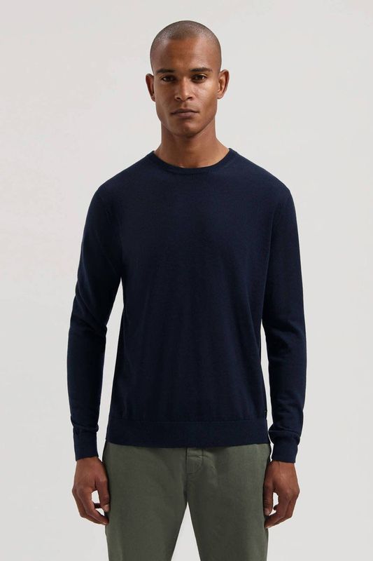 Dstrezzed gebreide trui met wol beige