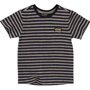 Quapi gestreept T-shirt BENT donkerblauw/wit