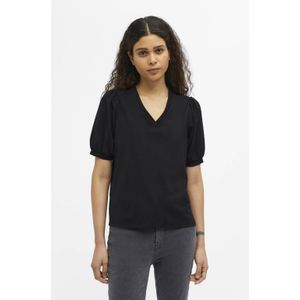 Object Objcaroline S s Top Tops T-shirts Dames - Shirt - Zwart