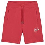 Malelions regular fit short met logo red/grey
