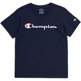 Champion T-shirt met logo donkerblauw