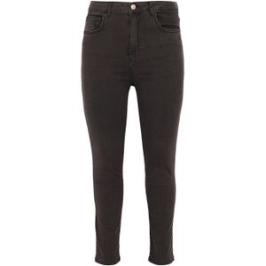 Yoek Cropped Skinny Jeans Grey Denim