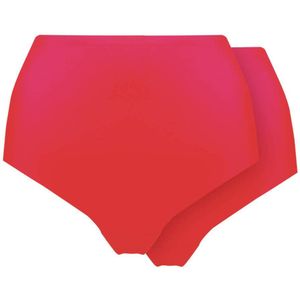 MAGIC Bodyfashion naadloze maxislip (set van 2) rood