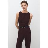 Mango jumpsuit donkerrood