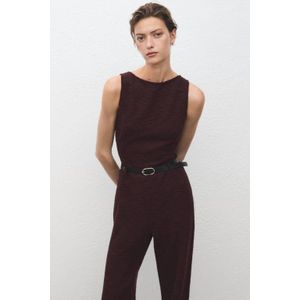 Mango jumpsuit donkerrood