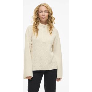 Vila - Lassia - Gebreide Top - Hoge Hals - Lange Mouwen