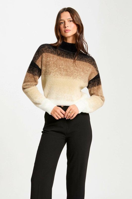 Morgan gebreide trui bruin