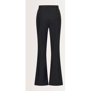 Claudia Sträter travelstof flared high waist flared broek zwart