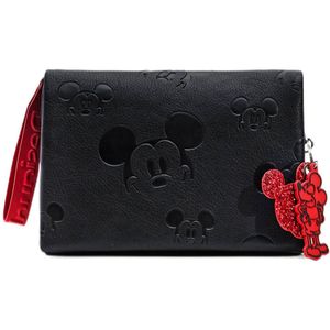Desigual crossbody tas met Mickey Mouse print zwart/rood