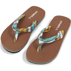 O'Neill Ditsy Sun Sandals teenslippers met blauw/geel