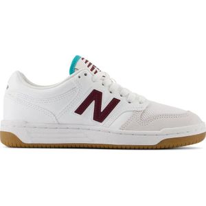 New Balance 480 sneakers wit/donkerrood/aqua