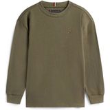 Tommy Hilfiger - ESSENTIAL T-SHIRT LS - Pewter Green - Shirt - Lange Mouwen