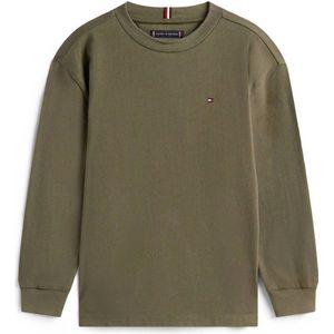 Tommy Hilfiger - ESSENTIAL T-SHIRT LS - Pewter Green - Shirt - Lange Mouwen