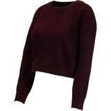 LOVE2WAIT gebreide cropped zwangerschaps trui burgundy