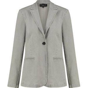 Expresso getailleerde blazer grey denim