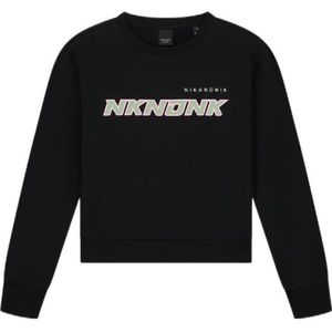 NIK&NIK sweater Racer met printopdruk zwart