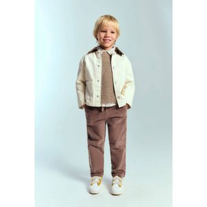 Mango Kids corduroy casual broek bruin