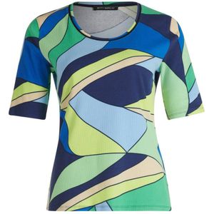 Betty Barclay top met all over print blue/green