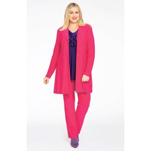 Yoek blazer van travelstof DOLCE roze