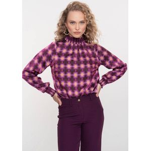 Geisha - Top Allover Print - Paars - 3XL