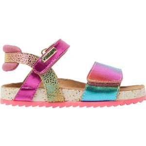 Vingino Naomi leren sandalen roze multi