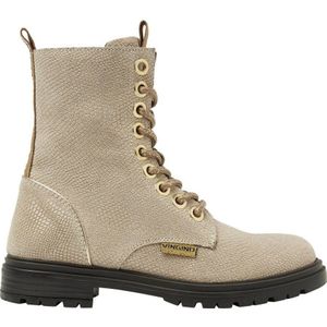 Vingino Julia leren veterboots goud