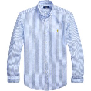 POLO Ralph Lauren gestreept regular fit overhemd lichtblauw
