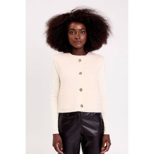 Cache Cache gilet ecru rib gebreid