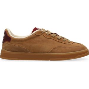 Scotch & Soda Slim leren sneakers cognac